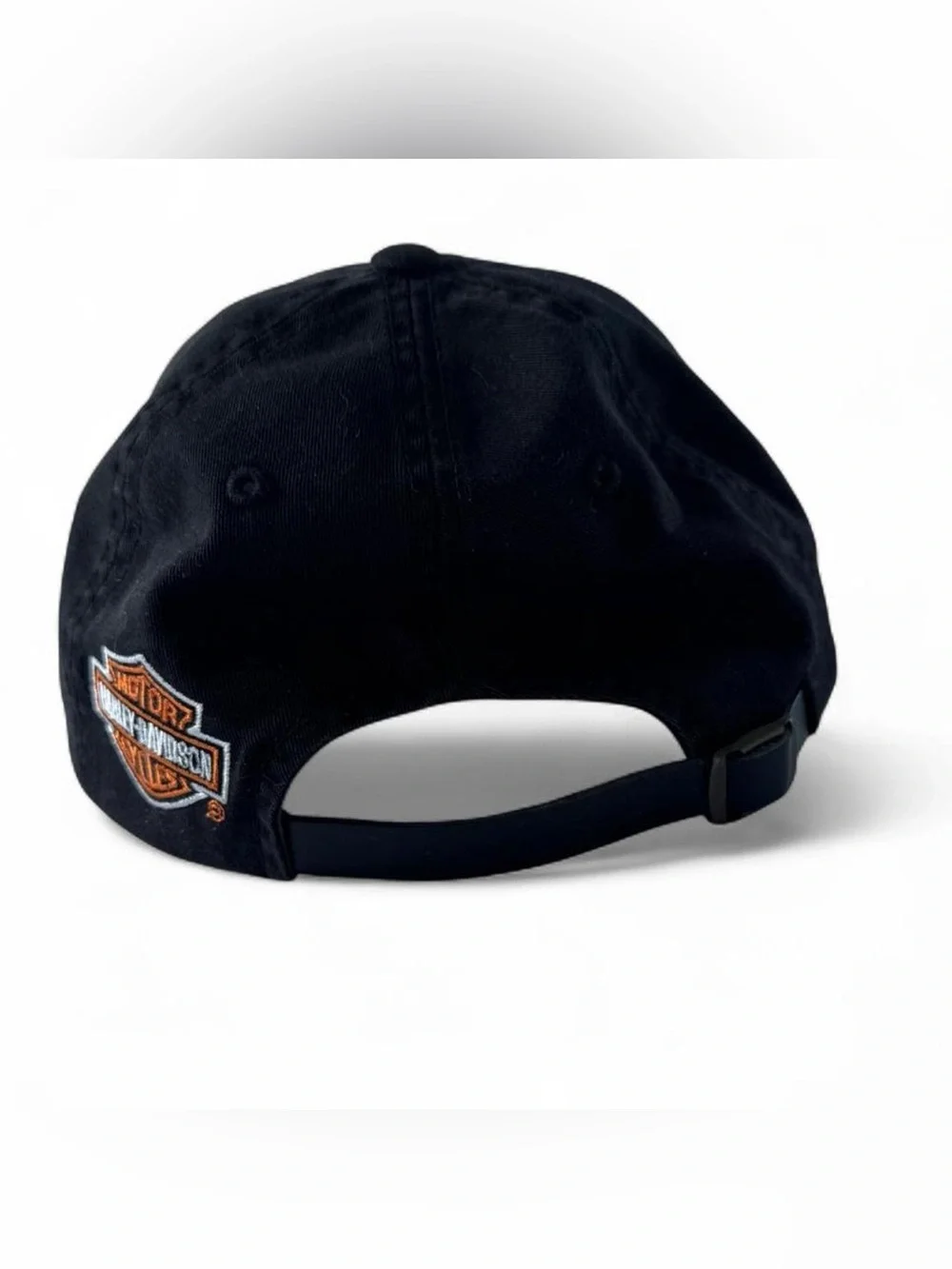 Harley Davidson Black Strapback Hat American Needle Vintage Style Motorcycle Cap